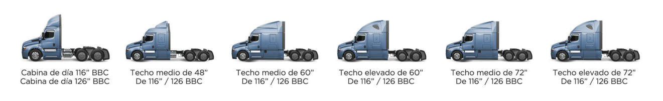 Configuraciones de cabina Cascadia